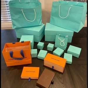 Tiffany & Co and Louis Vuitton Boxes